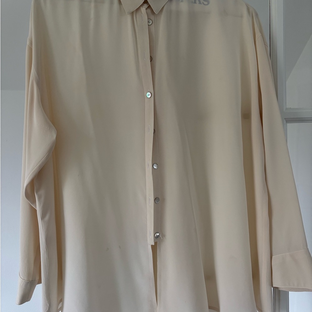 Cream Button-Up Shirt